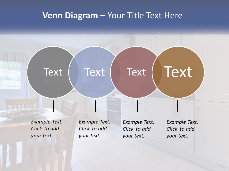A Kitchen With A Table And Chairs In It PowerPoint Template