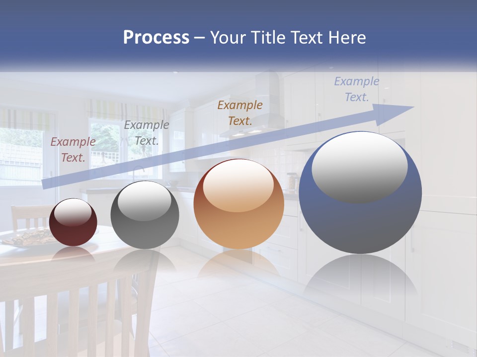 A Kitchen With A Table And Chairs In It PowerPoint Template