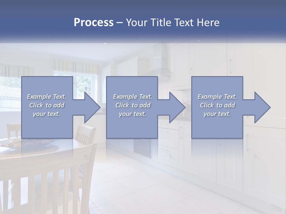 A Kitchen With A Table And Chairs In It PowerPoint Template