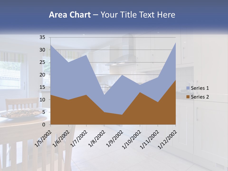 A Kitchen With A Table And Chairs In It PowerPoint Template