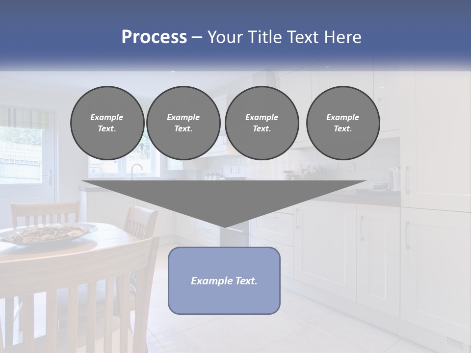 A Kitchen With A Table And Chairs In It PowerPoint Template