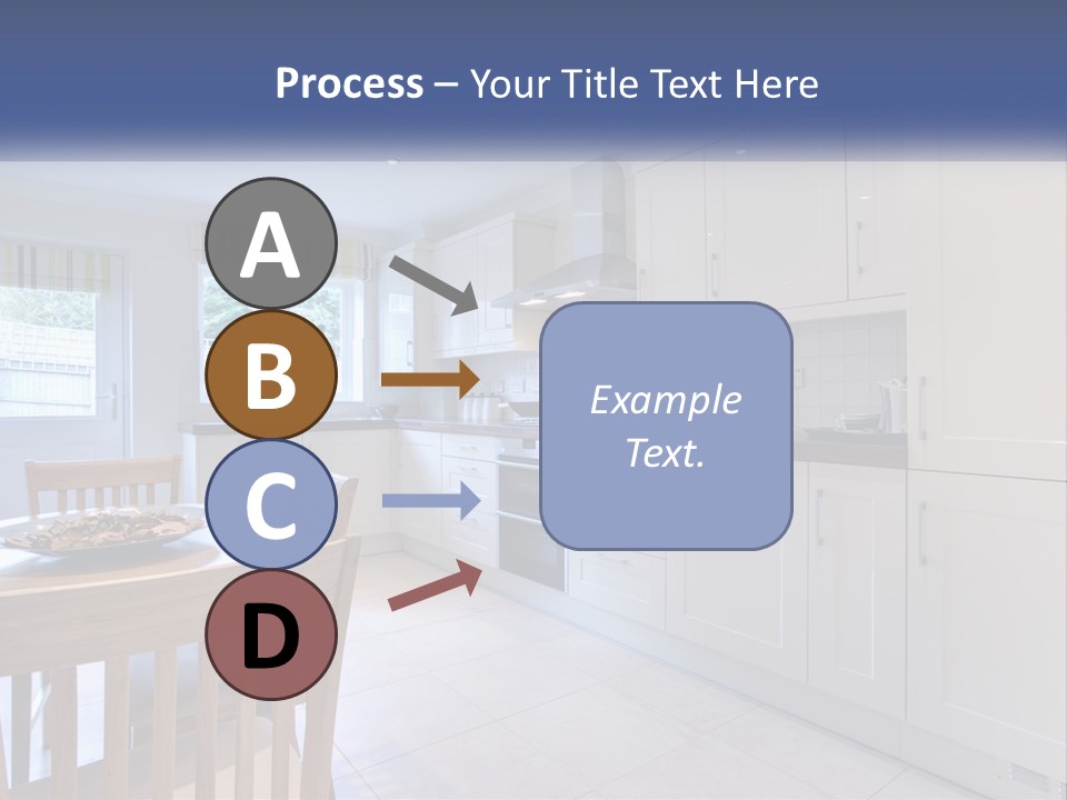 A Kitchen With A Table And Chairs In It PowerPoint Template