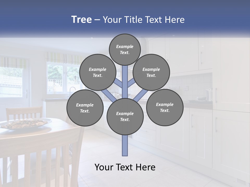 A Kitchen With A Table And Chairs In It PowerPoint Template