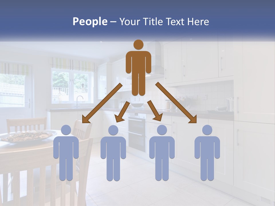 A Kitchen With A Table And Chairs In It PowerPoint Template