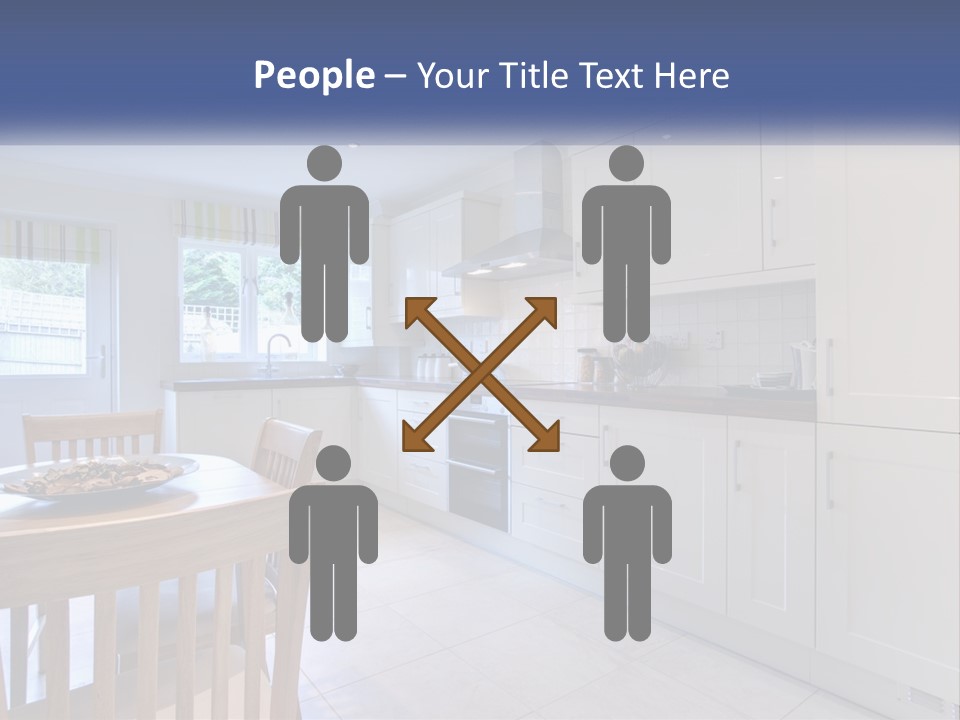 A Kitchen With A Table And Chairs In It PowerPoint Template