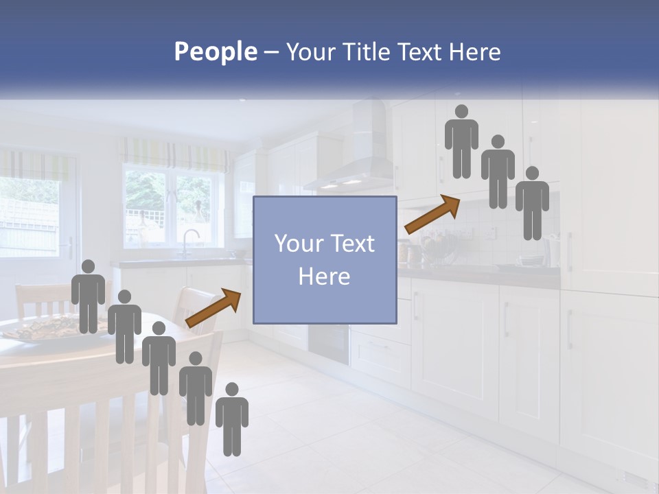 A Kitchen With A Table And Chairs In It PowerPoint Template