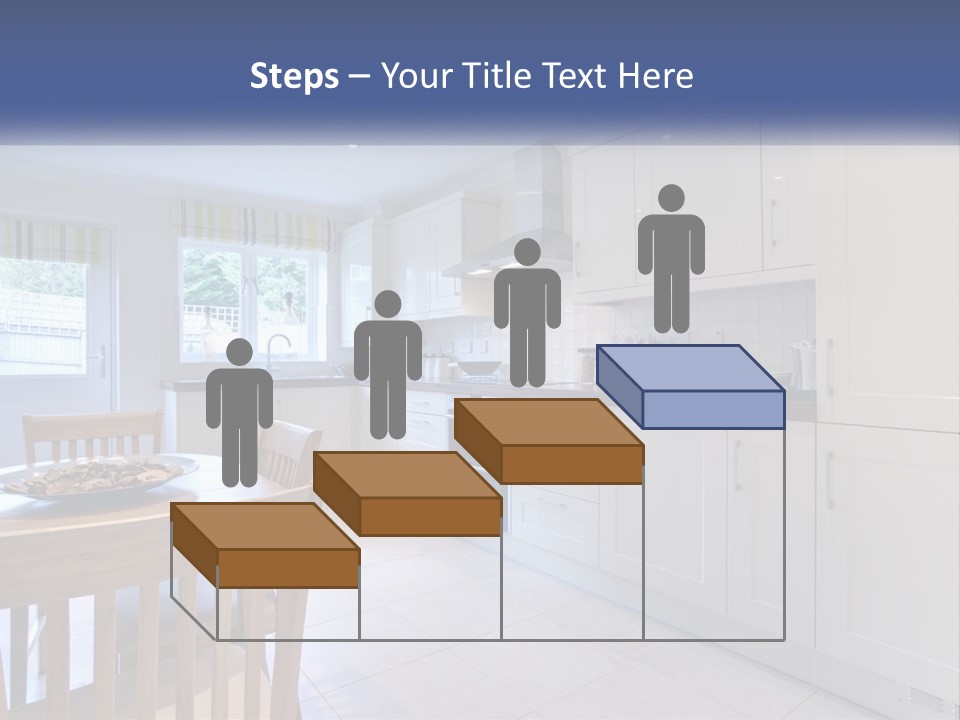 A Kitchen With A Table And Chairs In It PowerPoint Template