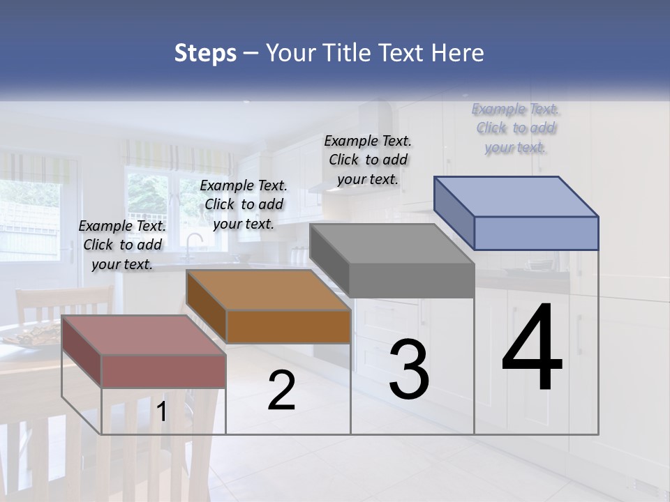A Kitchen With A Table And Chairs In It PowerPoint Template