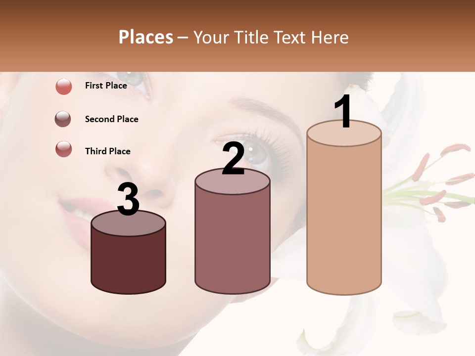 A Woman With A Flower In Her Hair PowerPoint Template