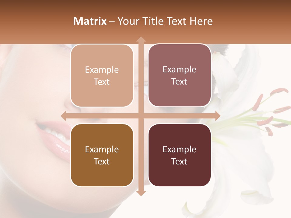 A Woman With A Flower In Her Hair PowerPoint Template