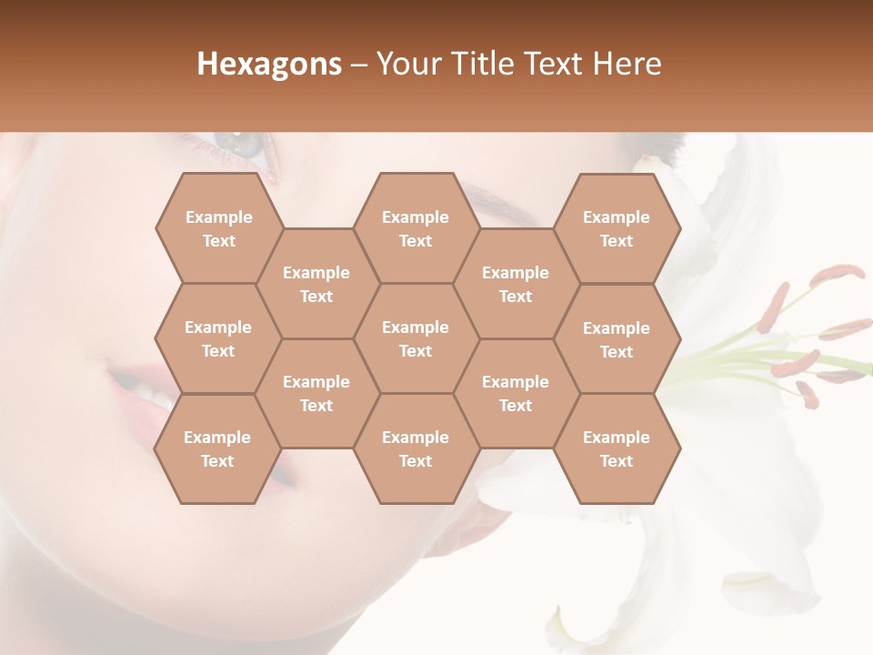 A Woman With A Flower In Her Hair PowerPoint Template