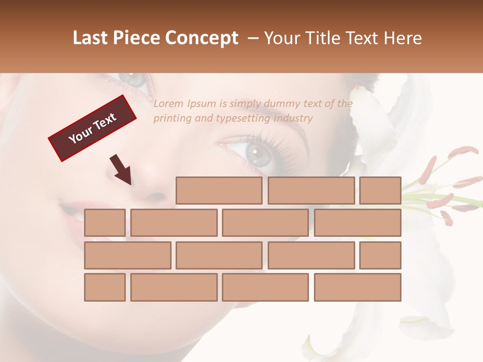 A Woman With A Flower In Her Hair PowerPoint Template