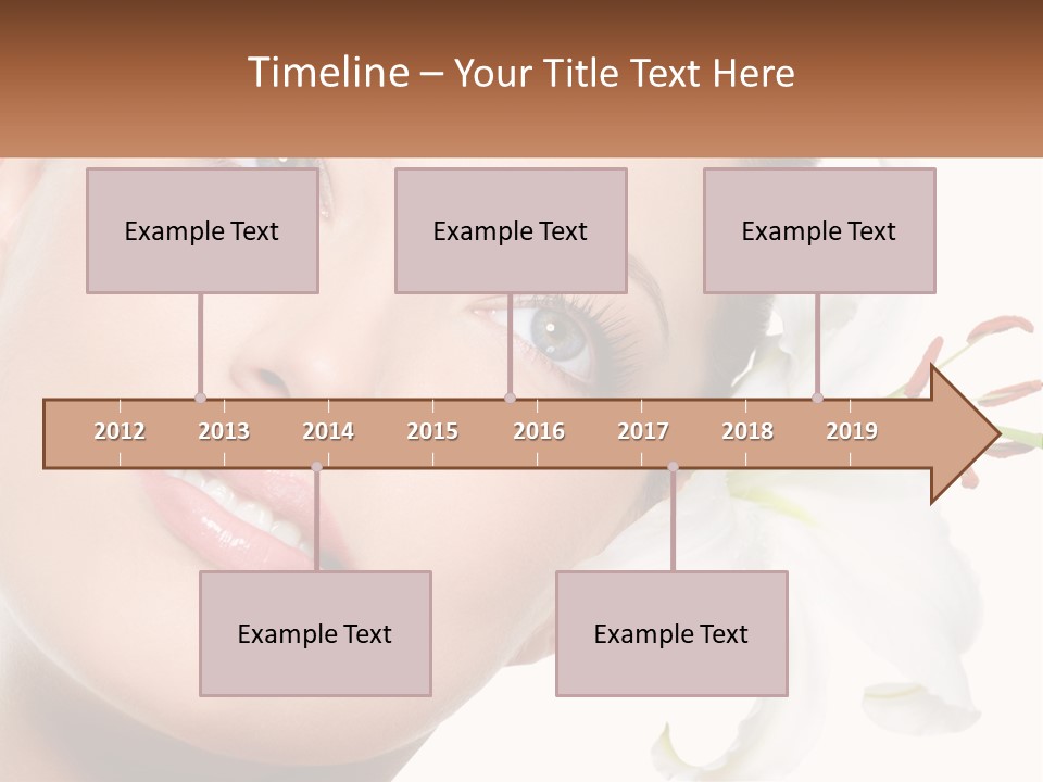 A Woman With A Flower In Her Hair PowerPoint Template