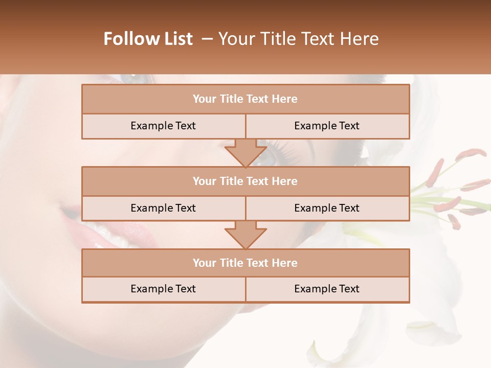 A Woman With A Flower In Her Hair PowerPoint Template