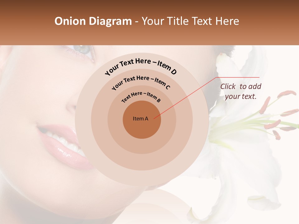 A Woman With A Flower In Her Hair PowerPoint Template