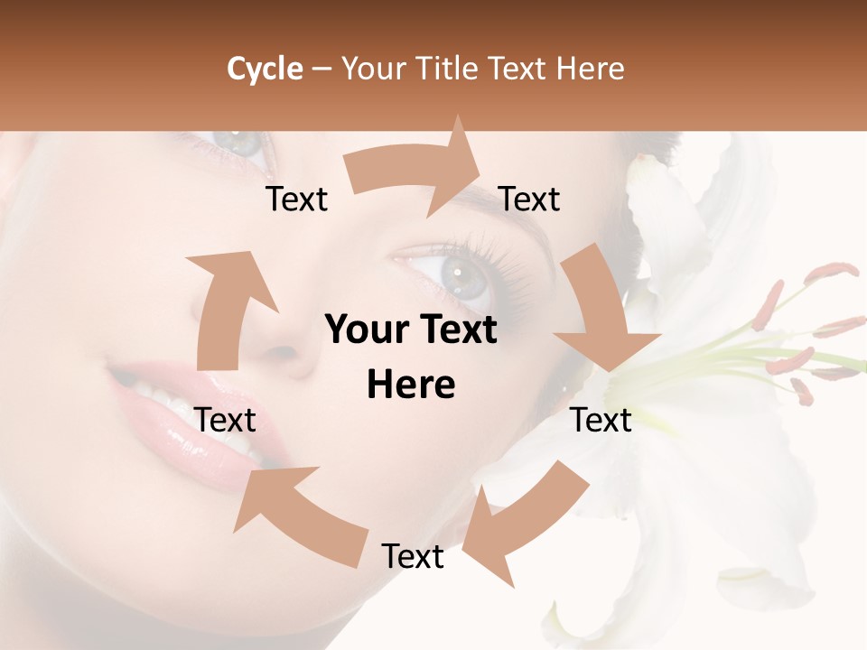A Woman With A Flower In Her Hair PowerPoint Template