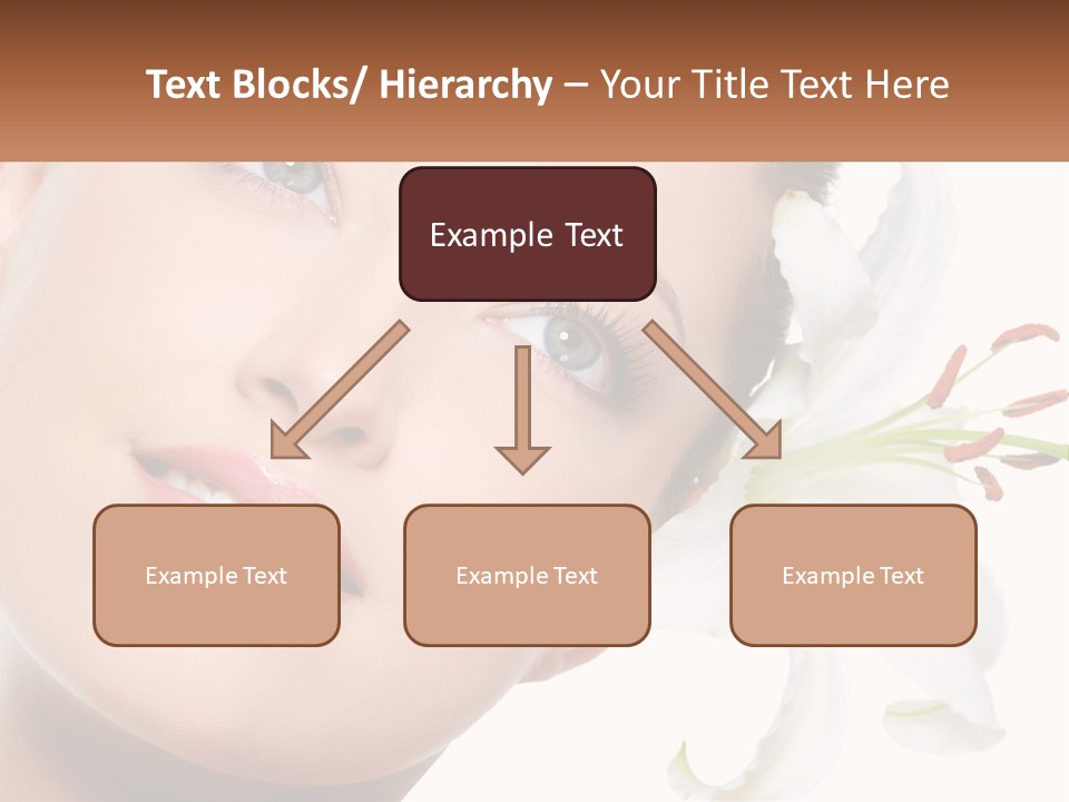 A Woman With A Flower In Her Hair PowerPoint Template