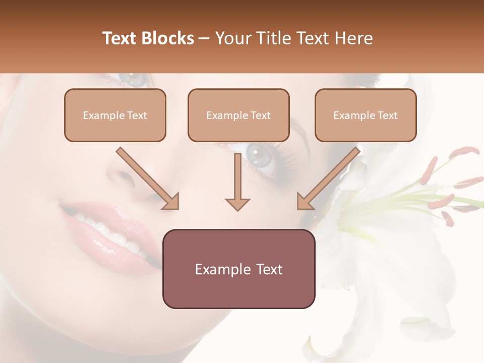 A Woman With A Flower In Her Hair PowerPoint Template