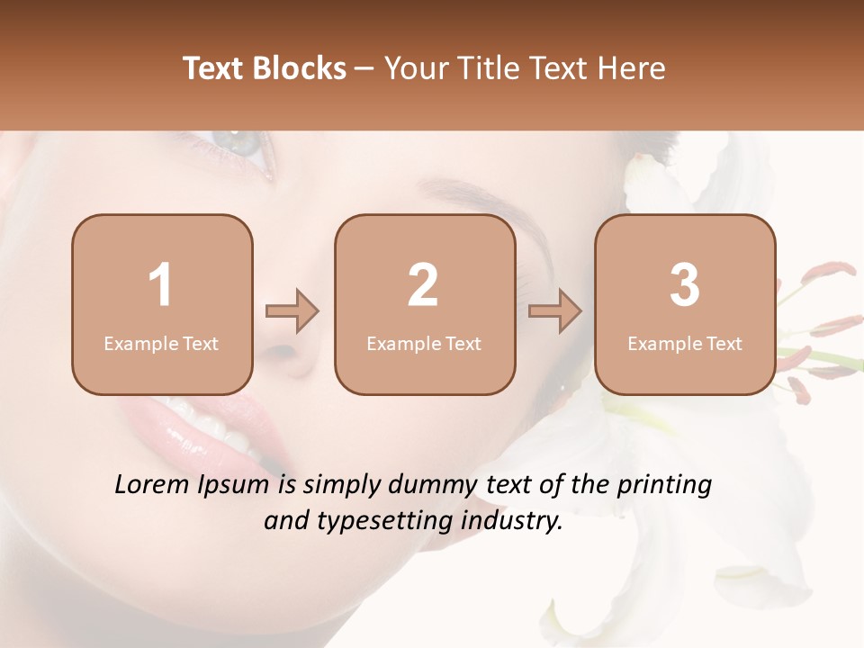 A Woman With A Flower In Her Hair PowerPoint Template