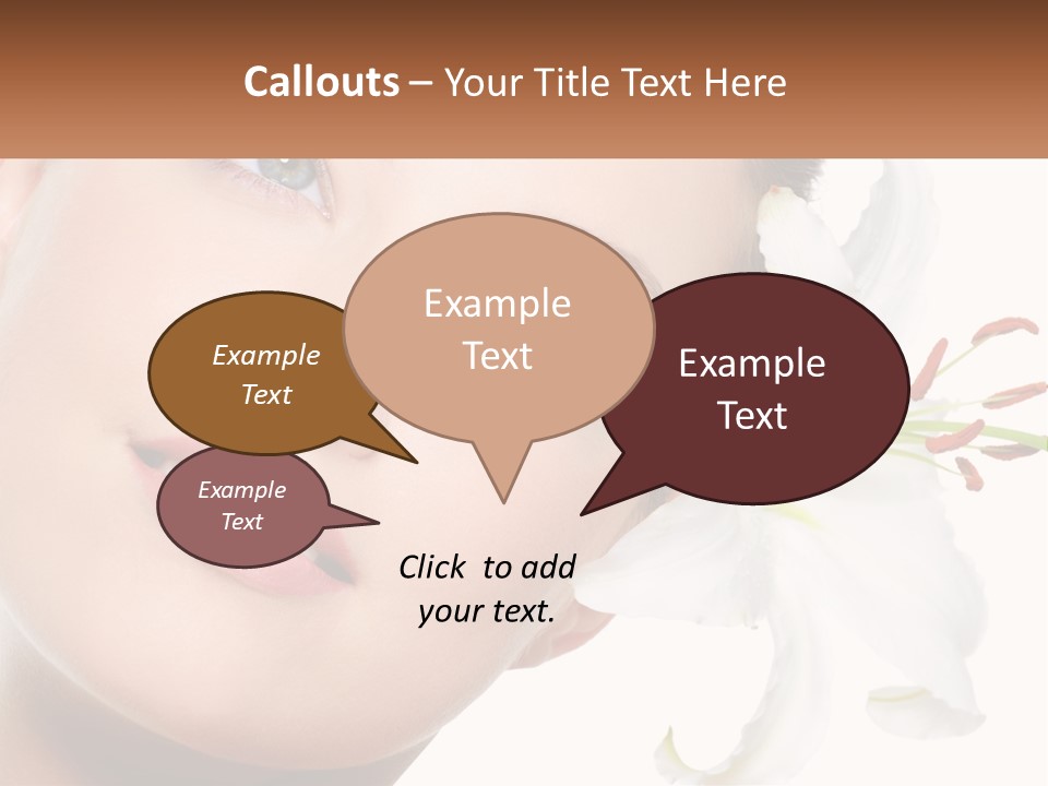 A Woman With A Flower In Her Hair PowerPoint Template