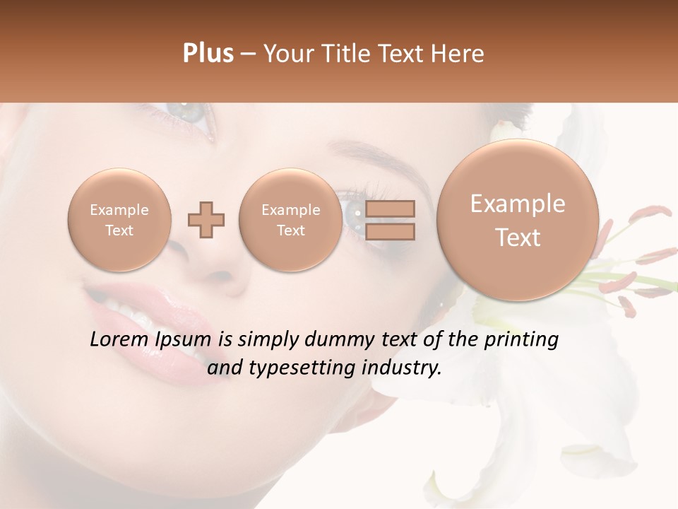 A Woman With A Flower In Her Hair PowerPoint Template