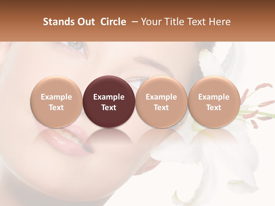 A Woman With A Flower In Her Hair PowerPoint Template