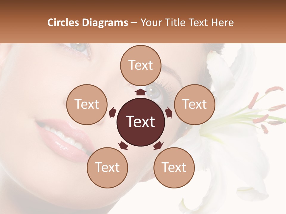 A Woman With A Flower In Her Hair PowerPoint Template