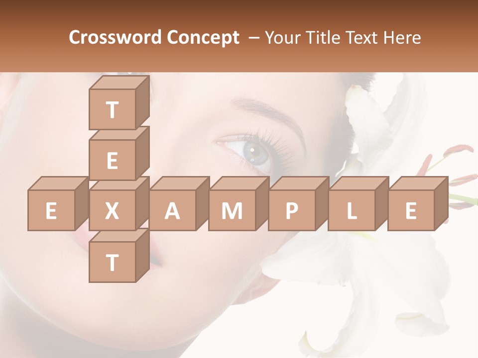 A Woman With A Flower In Her Hair PowerPoint Template