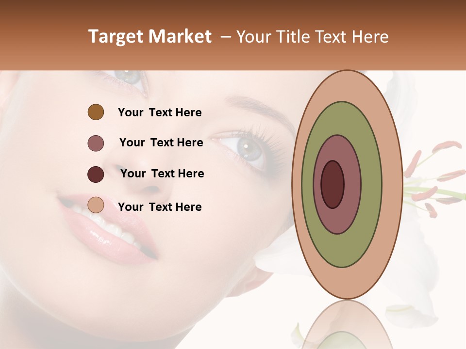 A Woman With A Flower In Her Hair PowerPoint Template