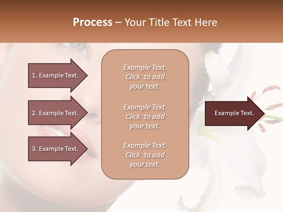 A Woman With A Flower In Her Hair PowerPoint Template