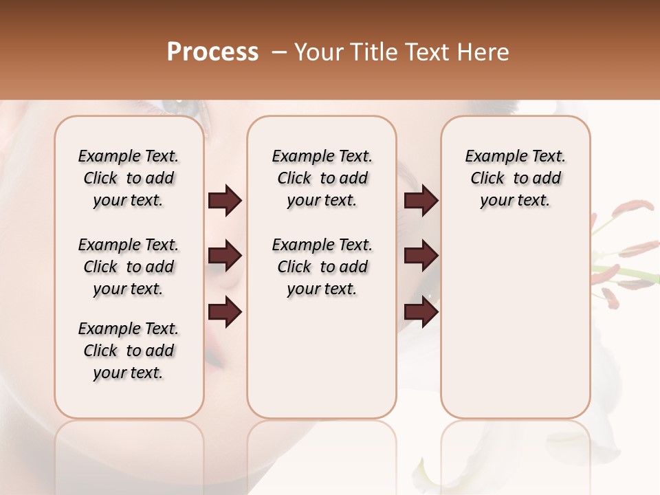 A Woman With A Flower In Her Hair PowerPoint Template