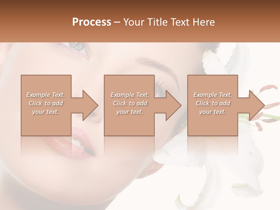 A Woman With A Flower In Her Hair PowerPoint Template