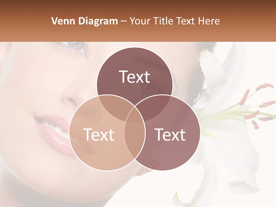 A Woman With A Flower In Her Hair PowerPoint Template