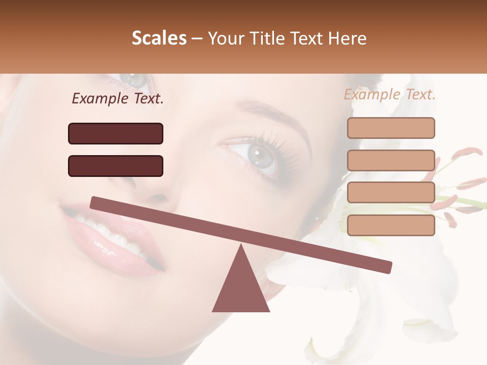 A Woman With A Flower In Her Hair PowerPoint Template