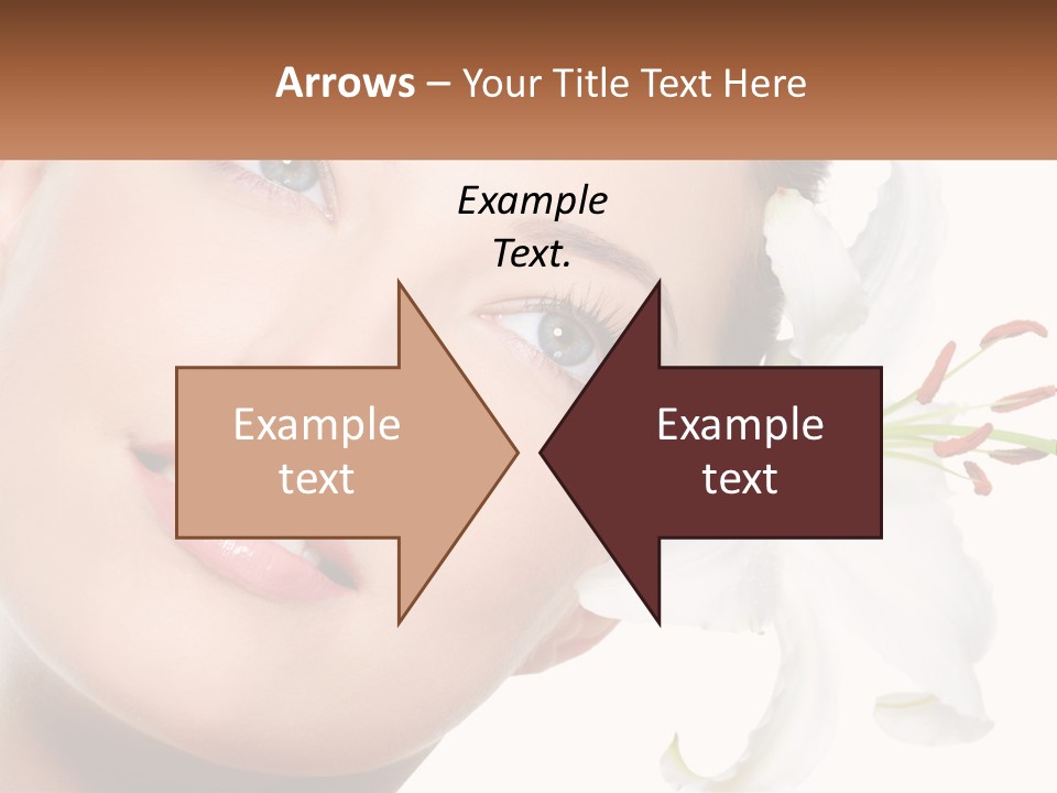 A Woman With A Flower In Her Hair PowerPoint Template