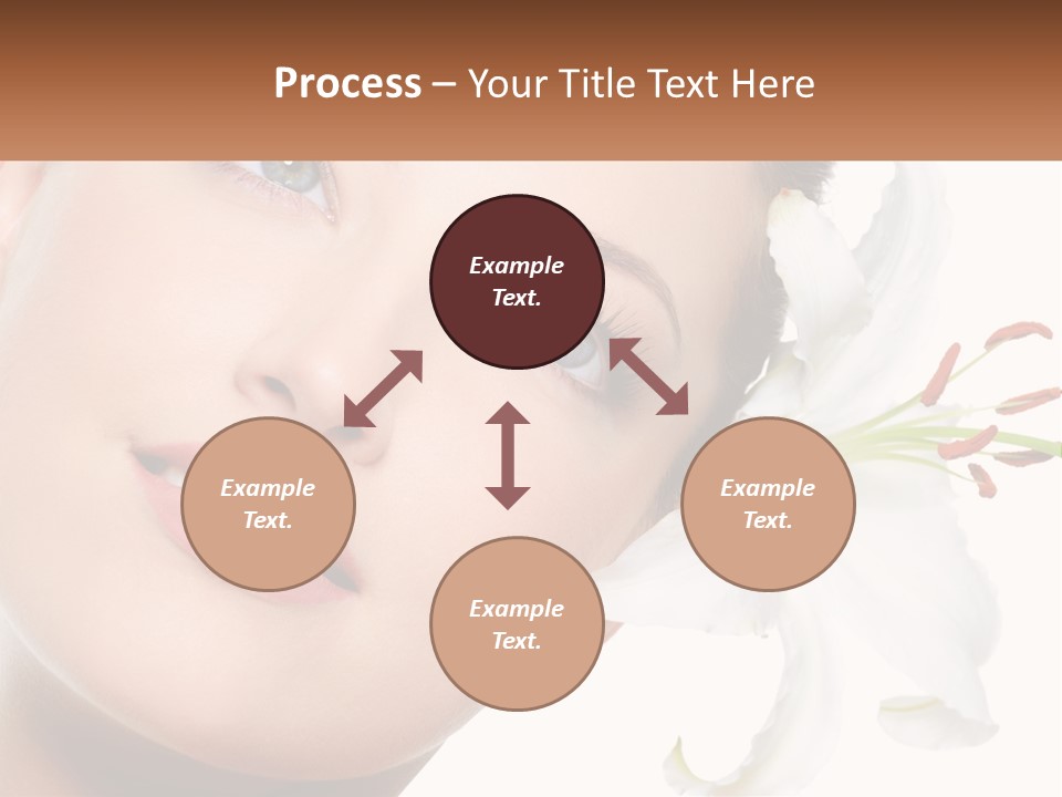 A Woman With A Flower In Her Hair PowerPoint Template