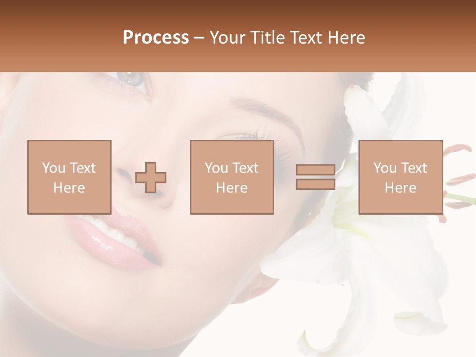 A Woman With A Flower In Her Hair PowerPoint Template