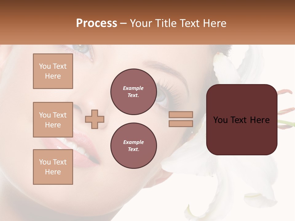 A Woman With A Flower In Her Hair PowerPoint Template