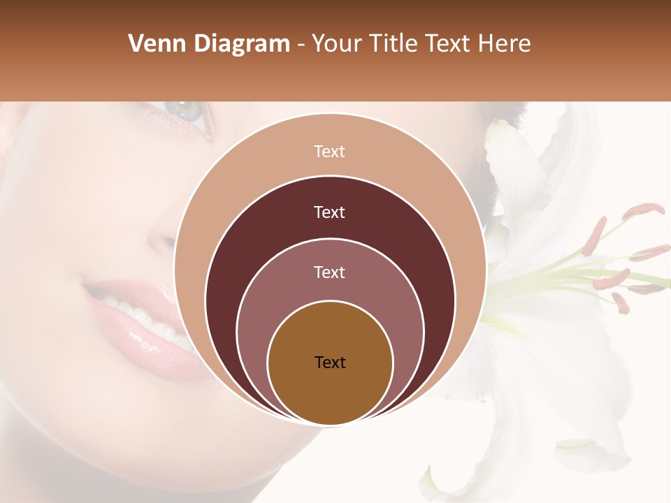 A Woman With A Flower In Her Hair PowerPoint Template