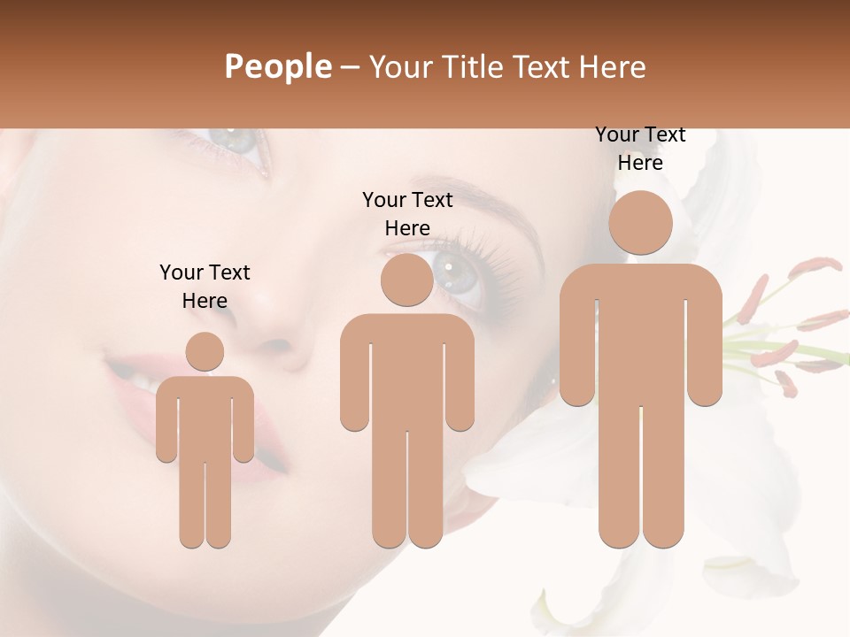 A Woman With A Flower In Her Hair PowerPoint Template