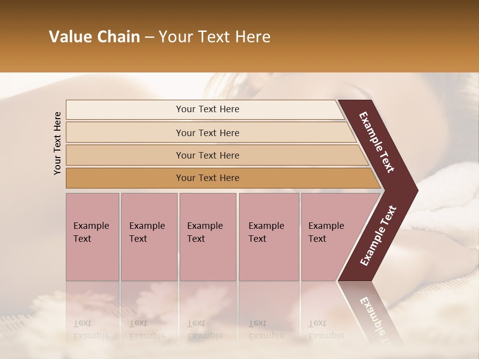 A Beautiful Woman Laying On Top Of A Bed Covered In Flowers PowerPoint Template