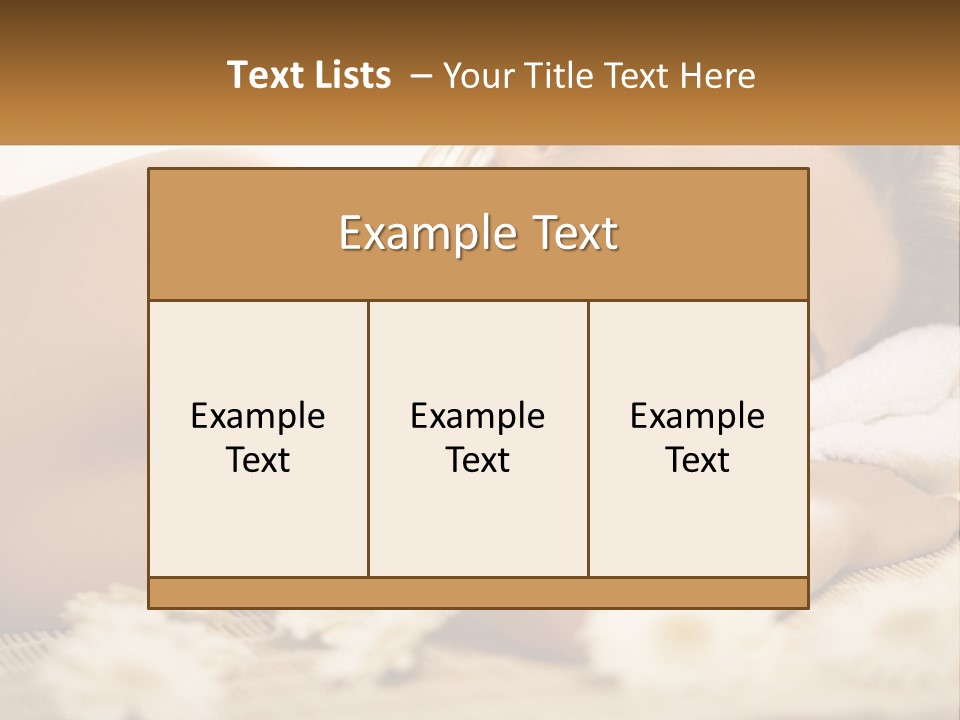 A Beautiful Woman Laying On Top Of A Bed Covered In Flowers PowerPoint Template