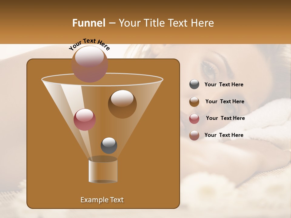 A Beautiful Woman Laying On Top Of A Bed Covered In Flowers PowerPoint Template