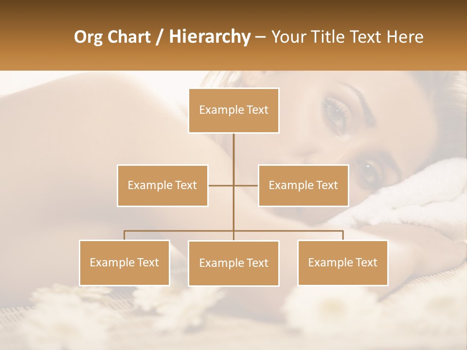 A Beautiful Woman Laying On Top Of A Bed Covered In Flowers PowerPoint Template