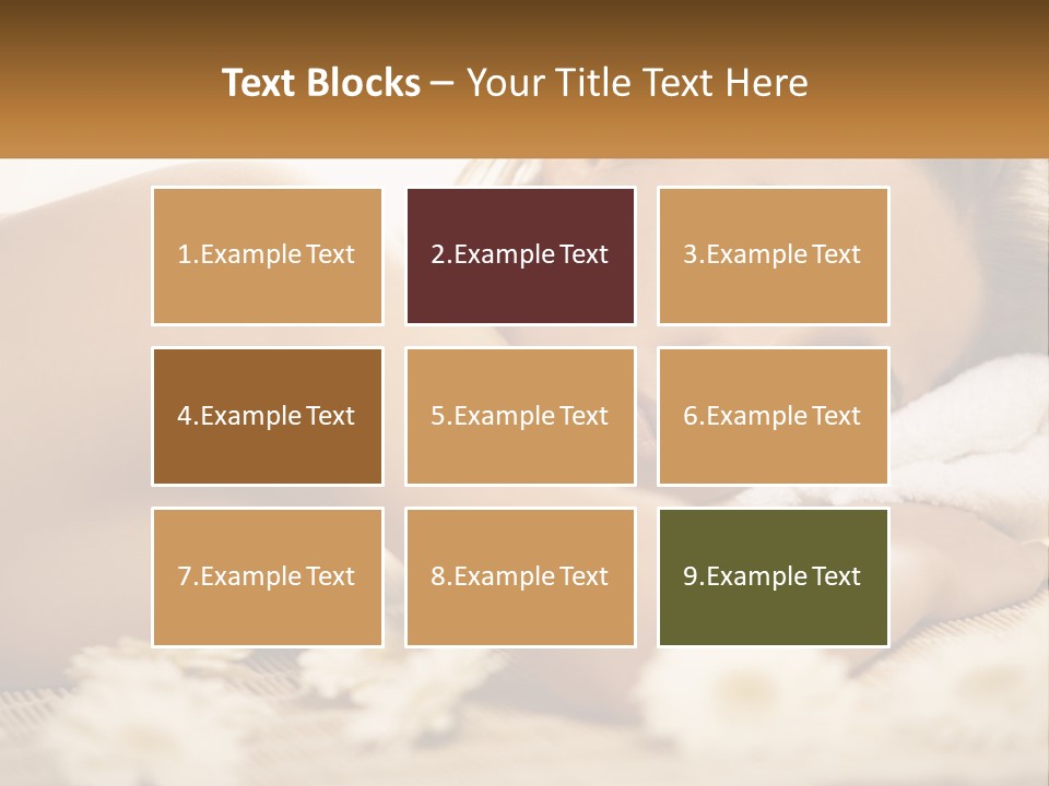 A Beautiful Woman Laying On Top Of A Bed Covered In Flowers PowerPoint Template