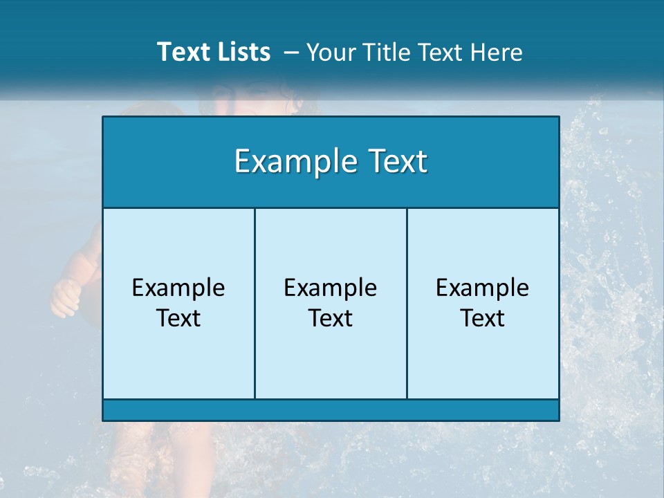 A Woman Holding A Child In A Swimming Pool PowerPoint Template
