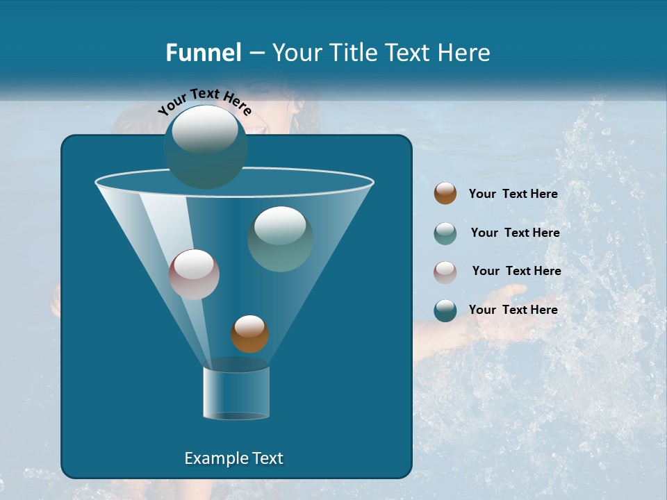 A Woman Holding A Child In A Swimming Pool PowerPoint Template