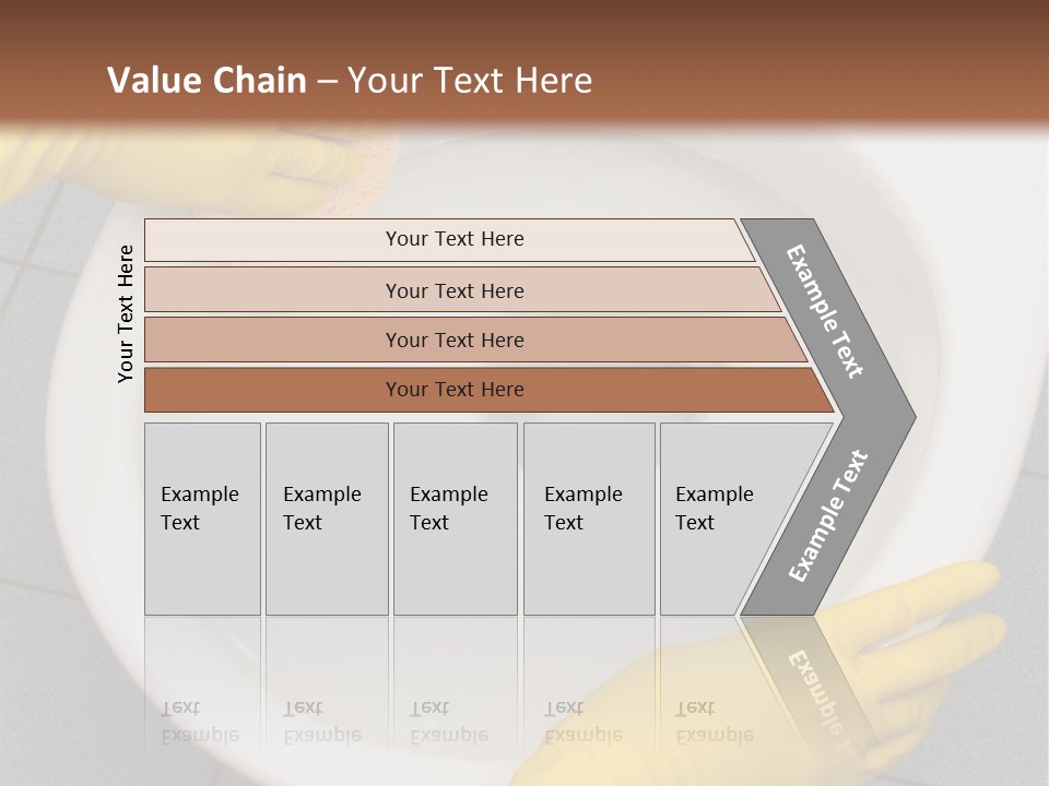 A Person Cleaning A Toilet With A Sponge PowerPoint Template