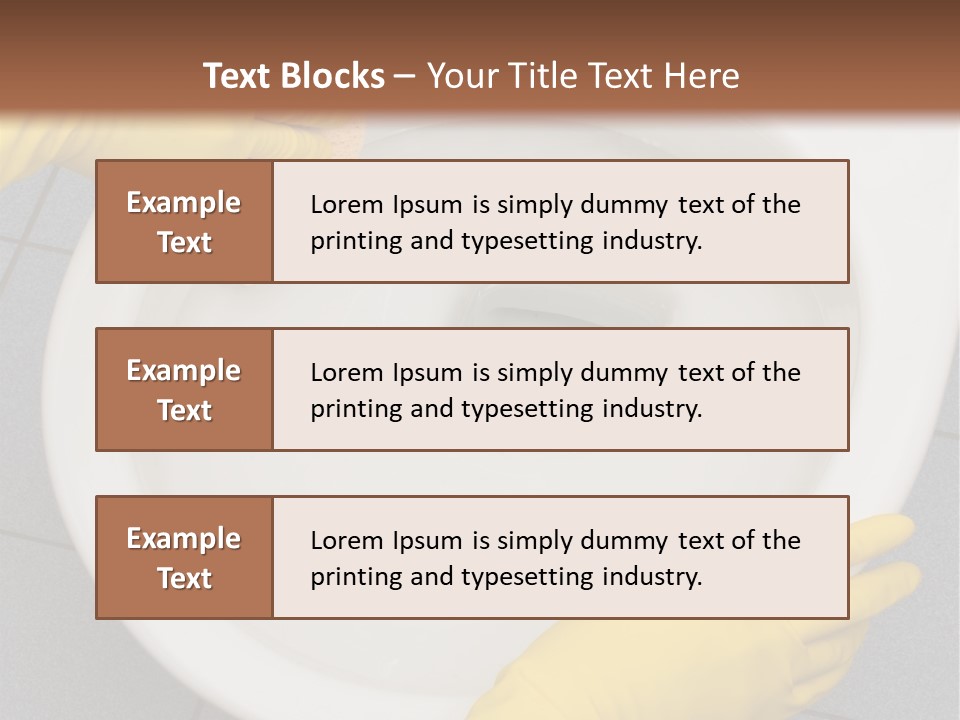 A Person Cleaning A Toilet With A Sponge PowerPoint Template