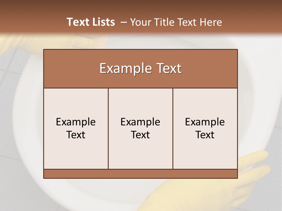 A Person Cleaning A Toilet With A Sponge PowerPoint Template